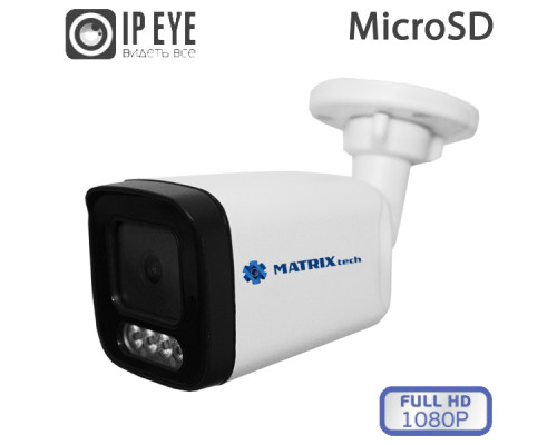 IP-камера MATRIXtech MT-CM2.0IP20SG-M SD PoE + микрофон (2,8mm)