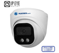 Купольная IP-камера MATRIXtech MT-DM2.0IP20SG-M PoE (2,8mm) + микрофон