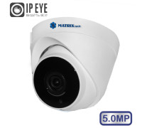Купольная IP-камера MATRIXtech MT-DP5.0IP20SG DC audio (2,8mm)