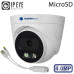 Купольная IP-камера MATRIXtech MT-DP4.0IP20G-M SD PoE сплиттер (2.8) + микрофон