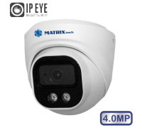 Купольная IP-камера MATRIXtech MT-DM4.0IP20G-B PoE audio (3,6mm)