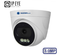 Купольная IP-камера MATRIXtech MT-DP3.0IP20MGK-M PoE (2,8mm) + микрофон