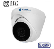 Купольная IP-камера MATRIXtech MT-DP5.0IP20SG DC audio (2,8mm)