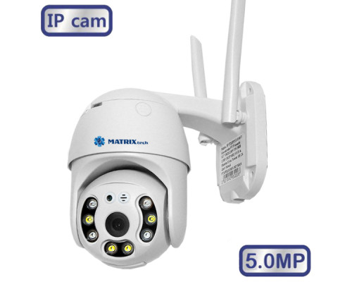 Wi-Fi камера MATRIXtech MT-PT5.0IP20SC Wi-Fi (3,6mm)